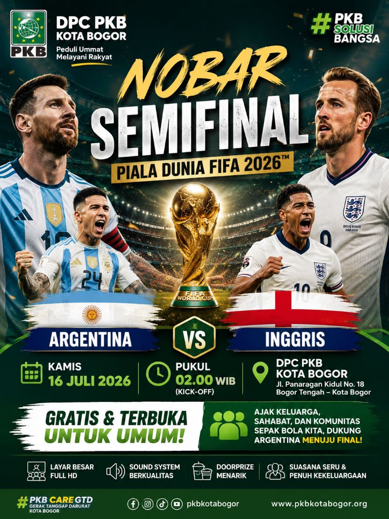 Nobar Semifinal Piala Dunia Argentina vs Inggris